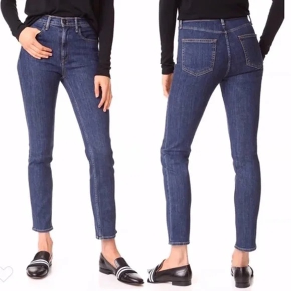 Rag & Bone Cigarette Jeans in Dark Paz - Picture 1 of 8